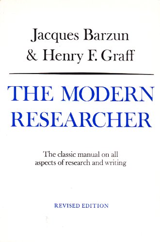 Imagen de archivo de The Modern Researcher, Revised Edition a la venta por Open Books