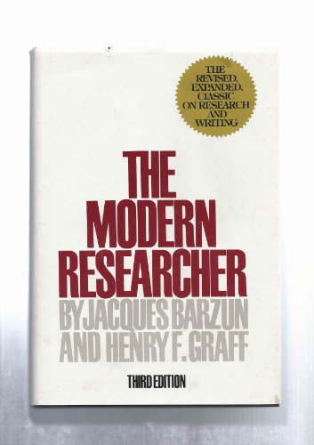 Imagen de archivo de The Modern Researcher a la venta por Better World Books