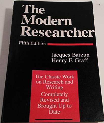 9780155625136: The Modern Researcher