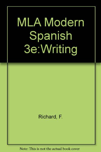 Beispielbild fr Writing Modern Spanish: A Student Manual for Modern Spanish zum Verkauf von Top Notch Books