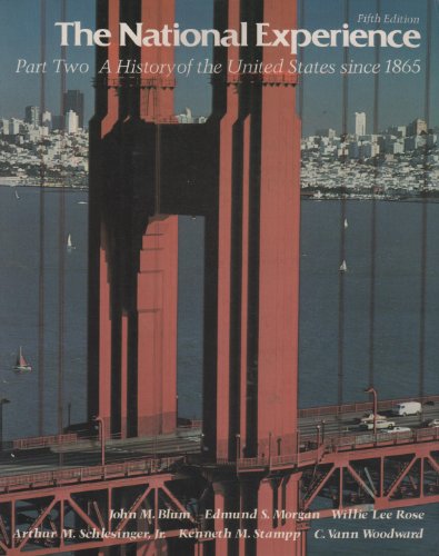 Stock image for National Experience: Since 1865 v. 2: History of the United States for sale by Bank of Books