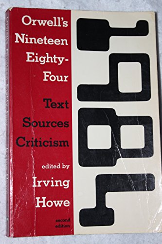 Stock image for Orwell's Nineteen Eighty-Four: Text, Sources, Criticism (Harbrace Sourcebooks) for sale by SecondSale