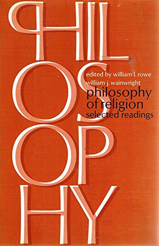 Beispielbild fr Philosophy of Religion; Selected Readings. zum Verkauf von Wonder Book