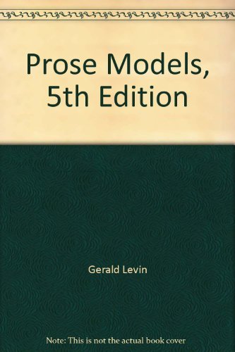 Stock image for Prose Models - Prose Models (Fifth Edition) for sale by gearbooks
