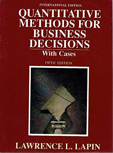 9780155743335: Quantitative Methods for Business Decisions