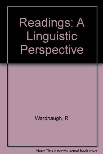 9780155755512: Reading: A Linguistic Perspective