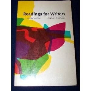 9780155758247: Readings for Writers Edition: First