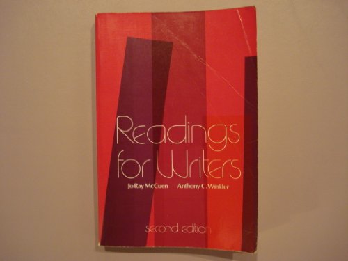 9780155758278: Readings for writers