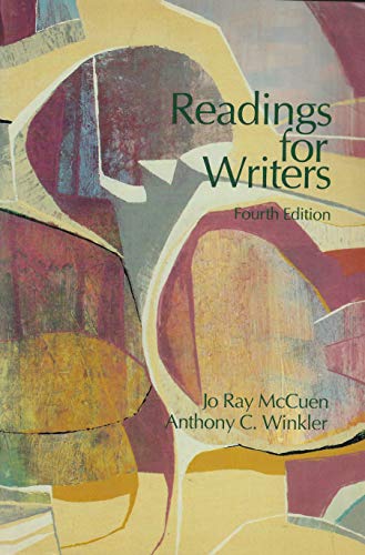 Beispielbild fr Readings for writers zum Verkauf von Wonder Book