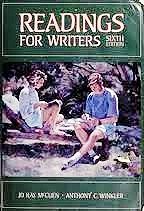 Stock image for Readings for Writers for sale by Better World Books