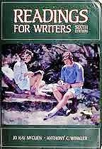 Readings for writers (9780155758353) by Jo Ray McCuen; Anthony C. Winkler