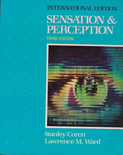 Imagen de archivo de Sensation and Perception a la venta por AwesomeBooks