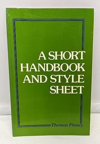 Stock image for Short Handbook and Style Sheet for sale by Wonder Book