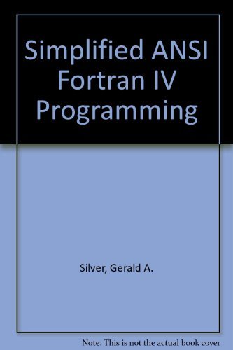 Stock image for Simplified ANSI FORTRAN IV programming for sale by Irish Booksellers