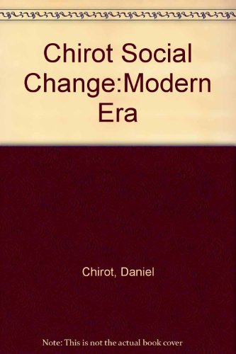 Beispielbild fr Social Change in the Modern Era zum Verkauf von Better World Books