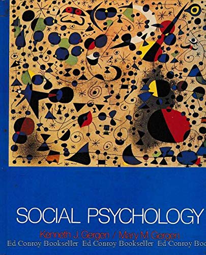 Social Psychology (9780155815629) by Gergen, Kenneth J.