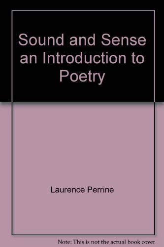 Stock image for Sound and Sense an Introduction to Poetry for sale by Wonder Book