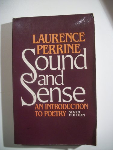 Stock image for Sound and Sense: An Introduction to Poetry for sale by Wonder Book