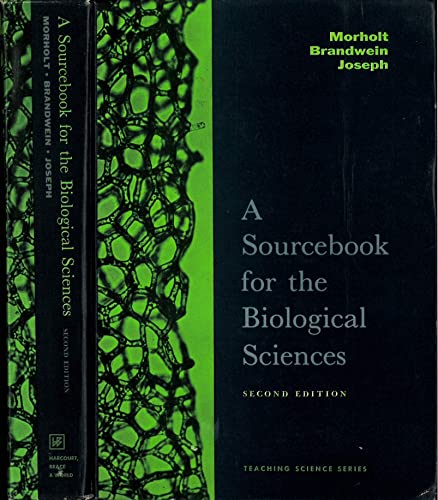Beispielbild fr A Sourcebook for the Biological Sciences zum Verkauf von Better World Books