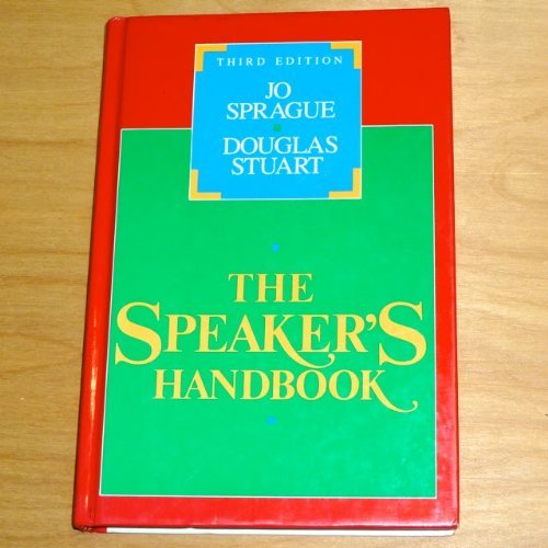 Beispielbild fr Speaker's Handbook zum Verkauf von Wonder Book