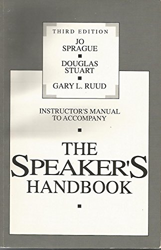 Imagen de archivo de The Speaker's Handbook a la venta por Better World Books