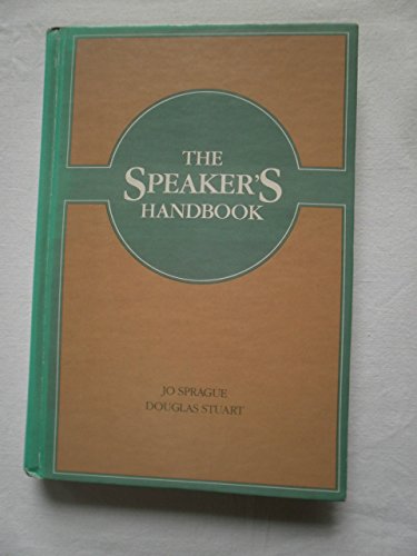 Imagen de archivo de The speaker's handbook a la venta por HPB-Emerald