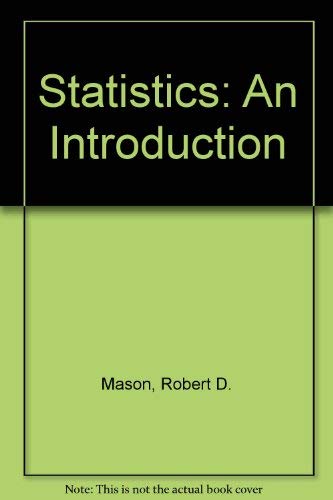 Beispielbild fr Statistics : An Introduction zum Verkauf von Better World Books