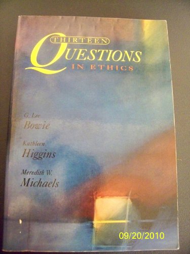 Imagen de archivo de Thirteen Questions in Ethics & Social Philosophy a la venta por HPB-Red