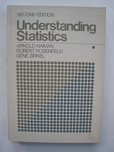 Beispielbild fr Understanding Statistics: An Informal Introduction for the Behavioral Sciences zum Verkauf von Wonder Book