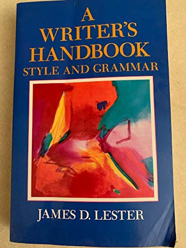 Beispielbild fr A Writer's Handbook: Style and Grammar zum Verkauf von Wonder Book