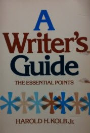 Imagen de archivo de A Writer's Guide : The Essential Points a la venta por Better World Books: West
