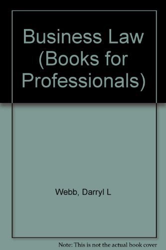 9780156000031: Business Law (Books for Professionals)