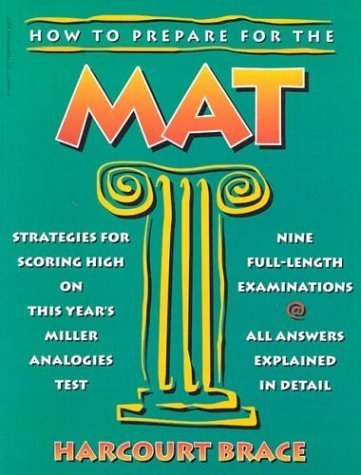Imagen de archivo de How to Prepare for the MAT (Miller Analogies Test) a la venta por Thomas F. Pesce'