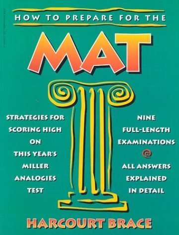 Stock image for How to Prepare for the MAT (Miller Analogies Test) for sale by Thomas F. Pesce'