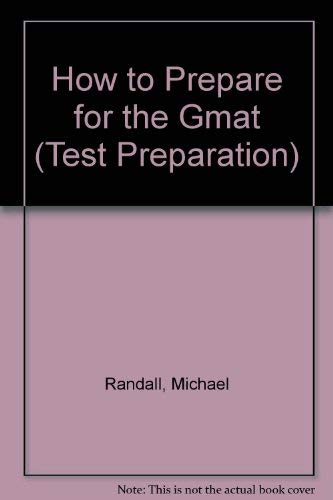 Imagen de archivo de How to Prepare for the GMAT a la venta por Books Puddle