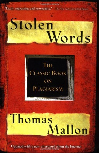 Imagen de archivo de Stolen Words - The Classic Book on Plagiarism a la venta por SecondSale