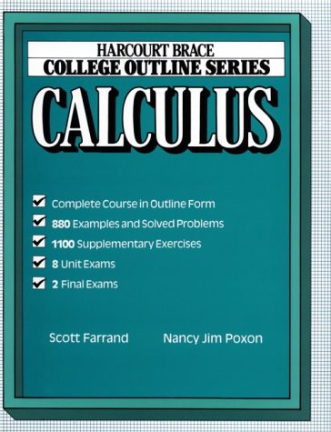 Calculus (Books for Professionals) (9780156015561) by Farrand, Scott M.; Poxon, Nancy Jim