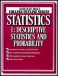 Statistics I: Descriptive Statistics and Probability (Books for Professionals) (9780156016162) by Tanis, Elliot A.