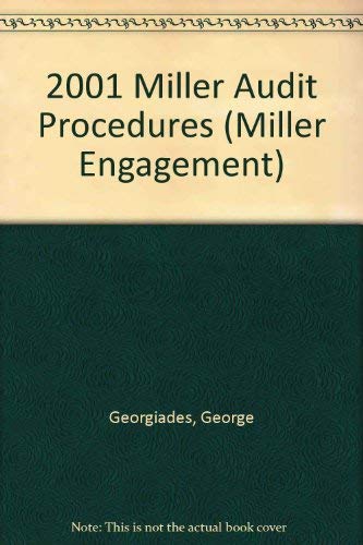 Beispielbild fr 2001 Miller Audit Procedures: Complete Audit Program and Workpape zum Verkauf von Hawking Books