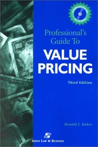 Imagen de archivo de Professional's Guide to Value Pricing a la venta por Trip Taylor Bookseller