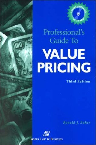Stock image for Professional's Guide to Value Pricing for sale by Trip Taylor Bookseller
