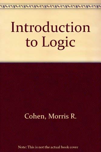 Beispielbild fr Introduction to Logic zum Verkauf von Wonder Book