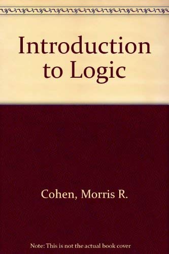 Imagen de archivo de Introduction to Logic a la venta por Wonder Book