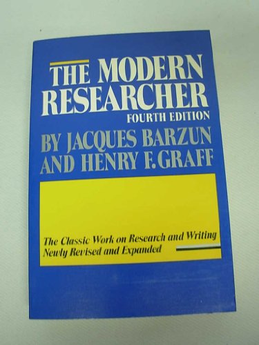 9780156614832: Modern Researcher