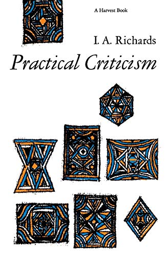 Stock image for Practical Criticism: A Study of Literary Judgment for sale by ThriftBooks-Dallas