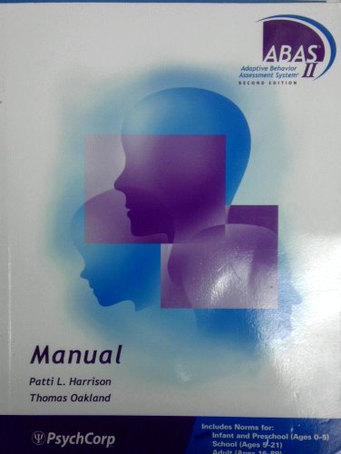 Stock image for Adaptive Behavior Assessment System II Manual (Adaptive Behavior Assessment System) for sale by ThriftBooks-Atlanta