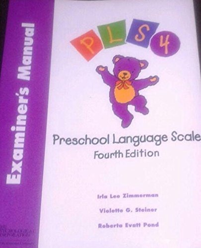 Beispielbild fr Introducing Preschool Language Scale: Examiners Manual, English zum Verkauf von Zoom Books Company