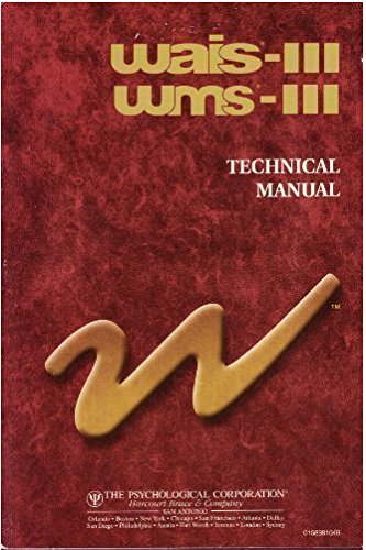Stock image for Wais-111 Wms-111 Technical Manual for sale by HPB-Red