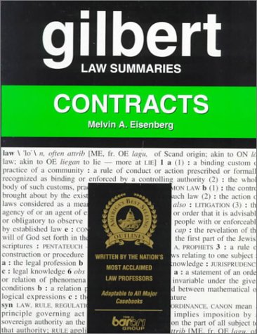Beispielbild fr Gilbert Law Summaries: Contracts zum Verkauf von Wonder Book