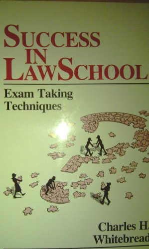 Beispielbild fr Success in law school: Exam taking techniques zum Verkauf von BooksRun